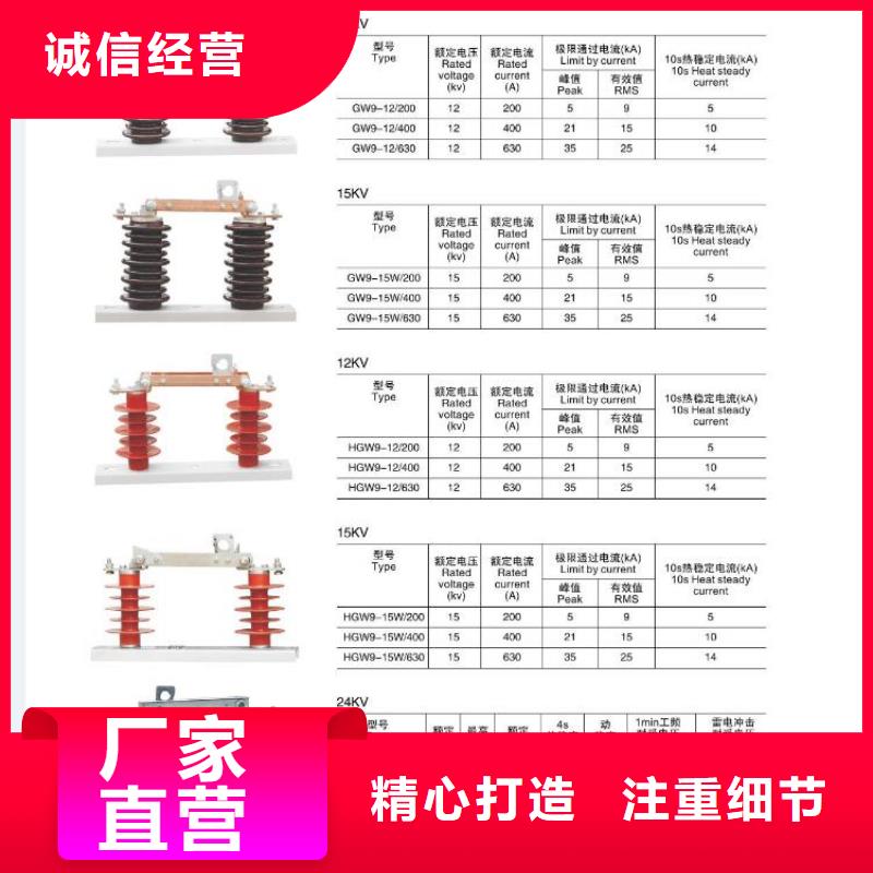 羿振电力【隔离开关】GW9-15W/200A本地生产商