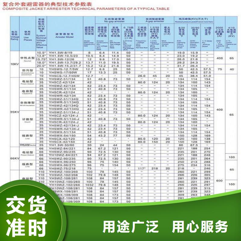 【羿振电气】避雷器YH10CX-102/296J今日新品