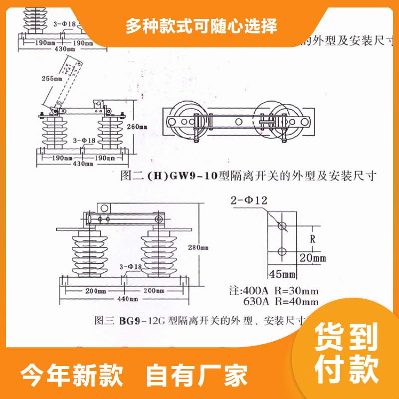 户外高压隔离开关GW1-12/630专注细节专注品质