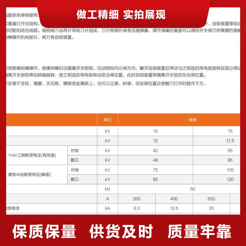 【羿振电气】高压隔离开关*GW9-10/200出厂价格诚信经营