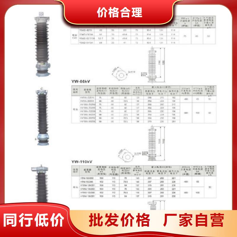 金属氧化物避雷器HY3WZ-0.28/1.3.当地厂家