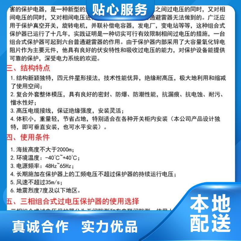 【过电压保护器/组合式避雷器】TBP-C-7.6/85-J本地供应商