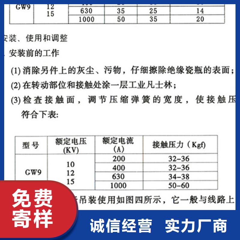 GW9-12G/630高压隔离开关大厂生产品质