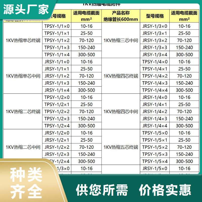 SY-1/2.1二芯电缆终端头专业完善售后