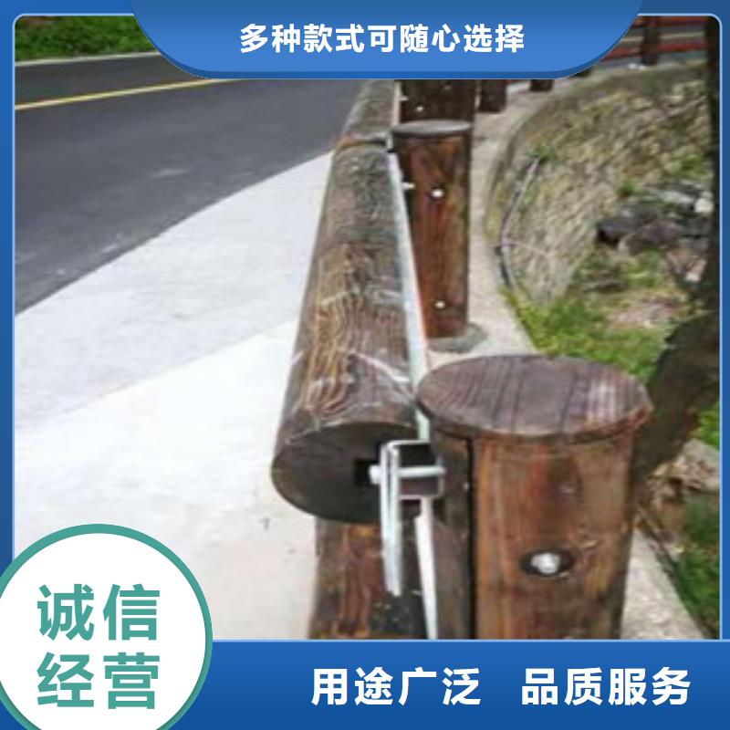 钢背木护栏厂家景观护栏厂家大量供应当地制造商
