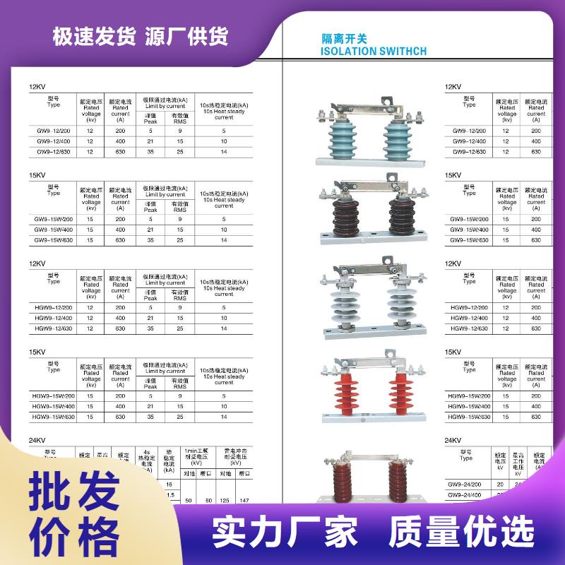 高压隔离开关-真空断路器量大从优厂家供应