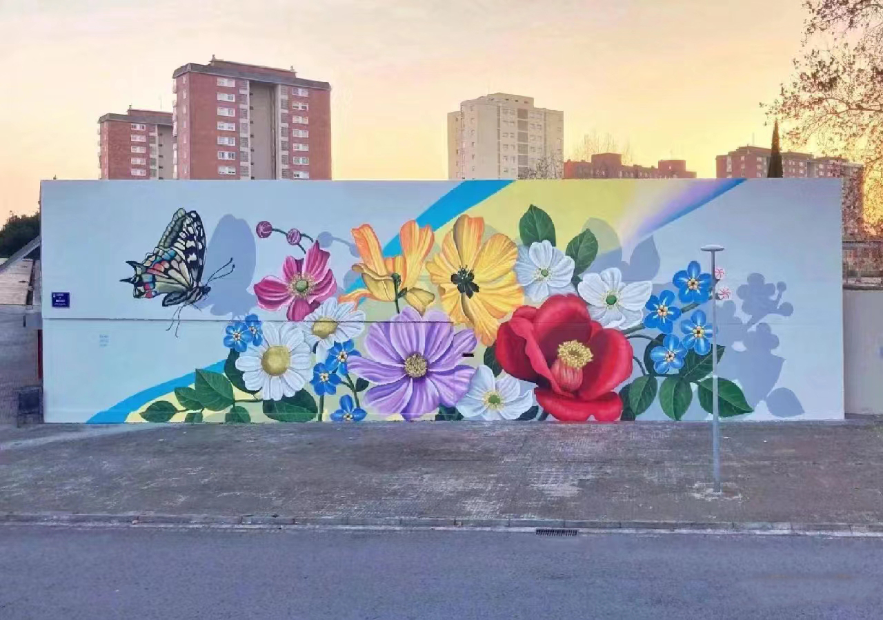 墙绘壁画美丽乡村手绘墙绘价格公道