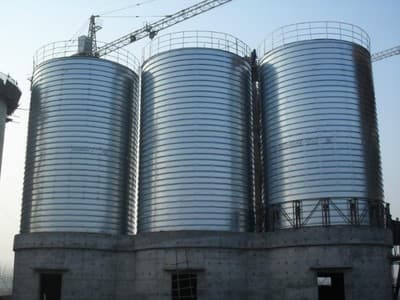 好消息：4千吨镀锌钢板仓厂家优惠直销